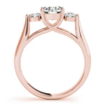 14K Rose Gold 1.25 ctw Diamond Engagement Ring
