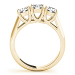18K Yellow Gold 1 CT Round Diamond Engagement Ring