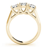 18K Yellow Gold 1 CT Round Diamond Engagement Ring