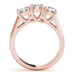 14K Rose Gold 1 CT Round Diamond Engagement Ring