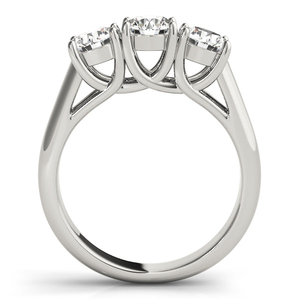 18K White Gold 1 ct Round Diamond Engagement Ring
