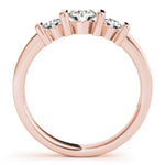 14K Rose Gold 1 CT Diamond Three-Stone Engagement Ring