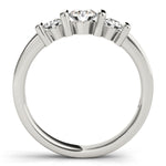 1 CT Round Diamond Three Stone Engagement Ring
