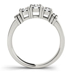 1 Carat Round Diamond Three Stone Ring