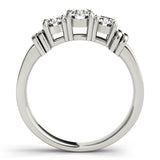 1 Carat Round Diamond Three Stone Ring