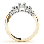 14K Yellow Gold 1 CT Round Diamond Engagement Ring