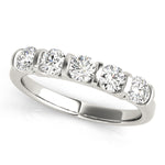 Multi-Diamond Gold Wedding Ring