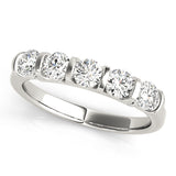 Multi-Diamond Gold Wedding Ring