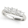 Square Diamond Wedding Ring in Premium Metal