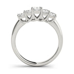 Square Diamond Wedding Ring in Premium Metal