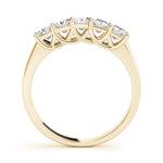 14K Yellow Gold Square Diamond Wedding Ring