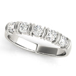 5-Stone Round Diamond Wedding Band