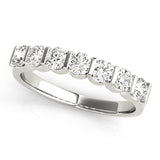 7-Stone Round Diamond Wedding Band