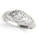 Vintage 0.33ct Round Diamond Engagement Ring