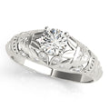 Vintage 0.33ct Round Diamond Engagement Ring