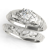 Vintage 0.33ct Round Diamond Engagement Ring