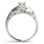Vintage 0.33ct Round Diamond Engagement Ring