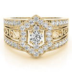 14K Yellow Gold Multi-Diamond Fashion Ring