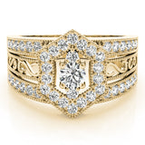14K Yellow Gold Multi-Diamond Fashion Ring