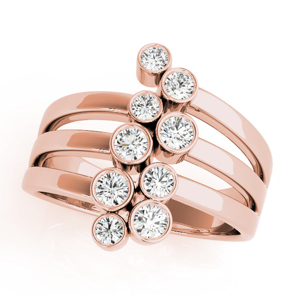 14K Rose Gold 1 CT Diamond Fashion Ring