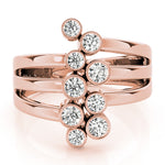 14K Rose Gold 1 CT Diamond Fashion Ring