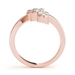 14K Rose Gold Round Diamond Fashion Ring