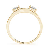 14K Yellow Gold Pear Diamond Wedding Ring