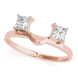 14K Rose Gold 0.87 CT Diamond Wedding Band