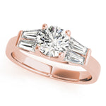 18K Rose Gold 1.5 ctw Diamond Engagement Ring