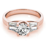 18K Rose Gold 1.5 ctw Diamond Engagement Ring