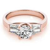 18K Rose Gold 1.5 ctw Diamond Engagement Ring