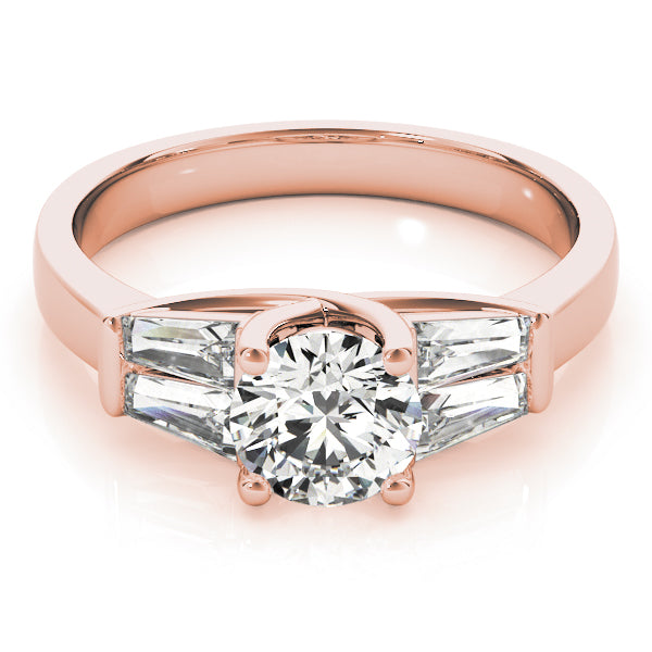 18K Rose Gold 1.5 ctw Diamond Engagement Ring