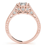 Rose Gold 1 CT Vintage Diamond Engagement Ring