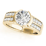 18K Yellow Gold 1.25ctw PavÃ© Diamond Engagement Ring