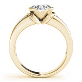 18K Yellow Gold 1.25ctw PavÃ© Diamond Engagement Ring