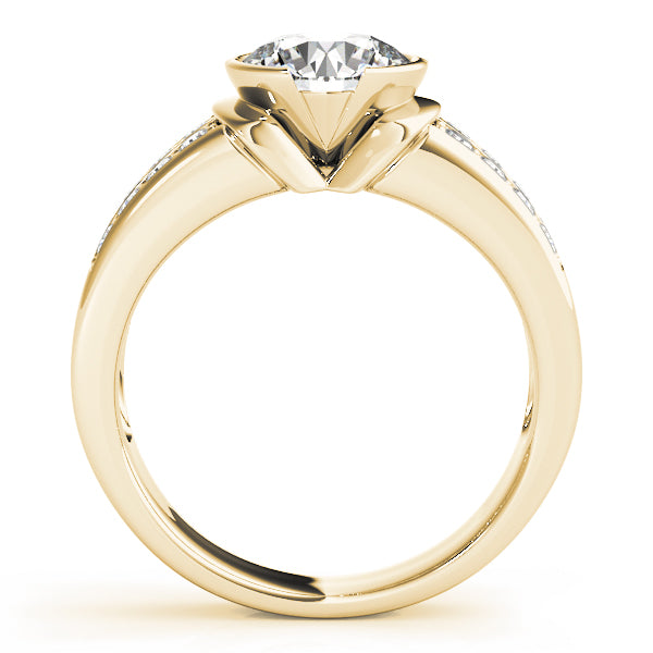 18K Yellow Gold 1.25ctw PavÃ© Diamond Engagement Ring