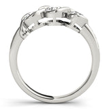 Round Diamond Three Stone Engagement Ring