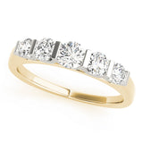 14K Yellow Gold 1 CT Diamond Wedding Band