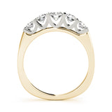 14K Yellow Gold 1 CT Diamond Wedding Band