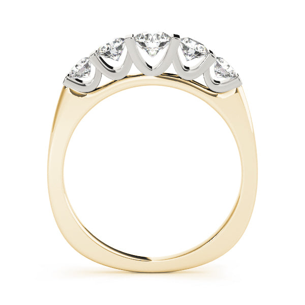 14K Yellow Gold 1 CT Diamond Wedding Band