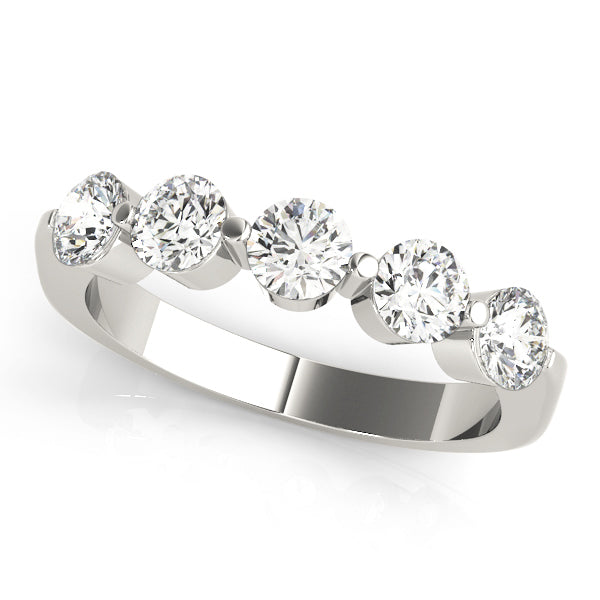Multi-Diamond 14K Gold Wedding Ring