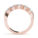 18K Rose Gold 1 CT Diamond Wedding Band
