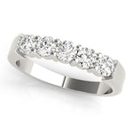 5-Stone Round Diamond Wedding Band