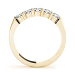 14K Yellow Gold 5-Stone Diamond Wedding Ring