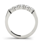 5-Stone Round Diamond Wedding Band