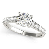 Round Diamond Trellis Engagement Ring