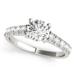 Round Diamond Trellis Engagement Ring