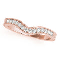 18K Rose Gold Diamond Wedding Band