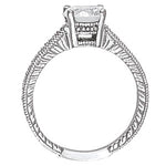 Vintage 1.0 CT Round Diamond Engagement Ring