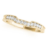 14K Yellow Gold Diamond Wedding Ring